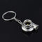 Mini Turbo Turbocharger Keychain Spinning Turbine Key Chain Ring Keyring Keyfob Car Keyring Car Interior Accessories