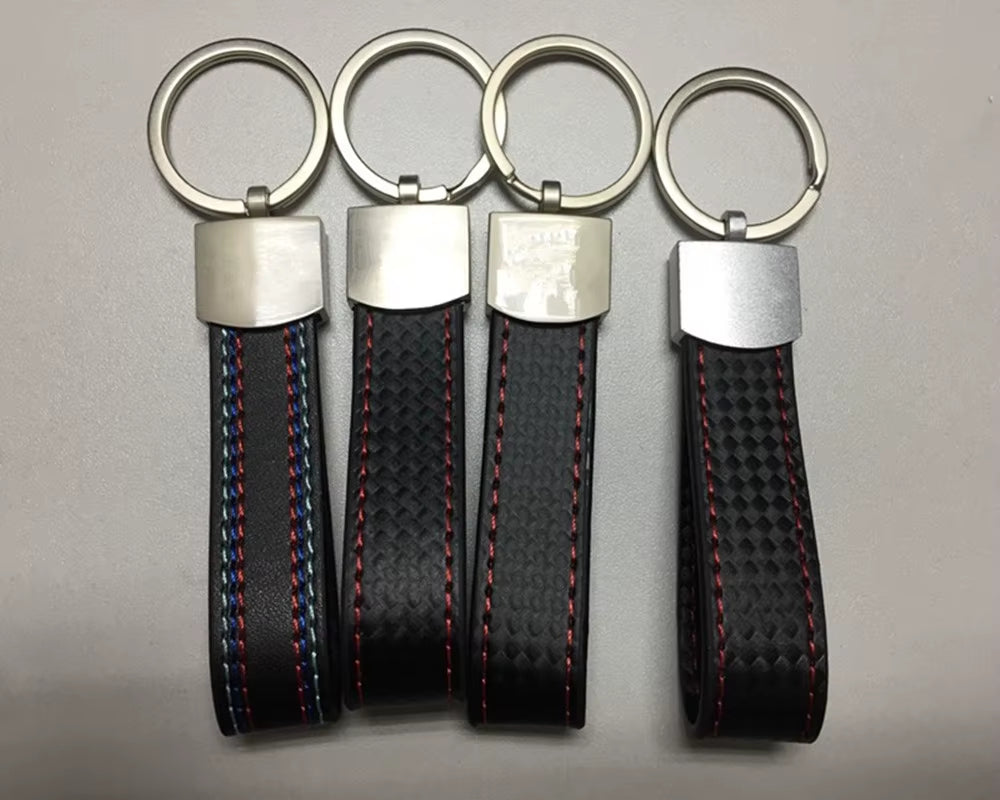 Interior Car Keyrings Foraudi Sline R Forbenz AMG for Tech M3 M5 X1 X3 E46 E39 E60 F30 E90 F10 Metal Leather Car Keychain